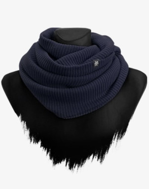 Knit Loop (Navy) - Schal, Strickschal, Schlauchschal (M13)
