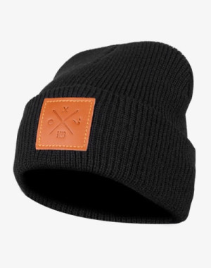 Rough Beanie - Mütze, Strickmütze, Wollmütze Schwarz (Black)