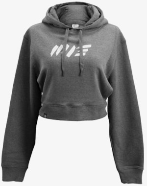 M13 Crop Hoodie (Asphalt) - Damen / Frauen Bolero Pullover