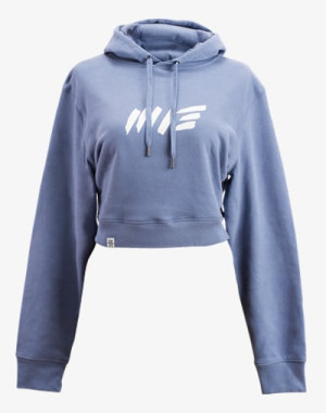 M13 Crop Hoodie (Purple Blue) - Damen / Frauen Bolero Pullover