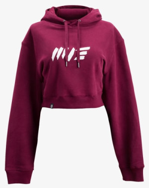 M13 Crop Hoodie (Vino) - Damen / Frauen Bolero Pullover