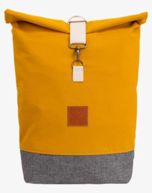 Roll-Top Rucksack / Kurierrucksack (Heather Mustard) - gelb, wasserdicht
