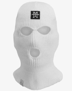 Balaclava (White) - 3 Loch Sturmmaske, Sturmhaube, Skimaske