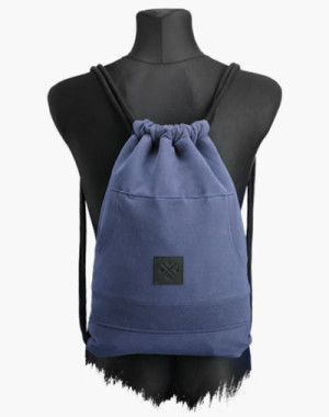 Hoodie Sports Bag - Turnbeutel / Sportbeutel (Blue) (M13)