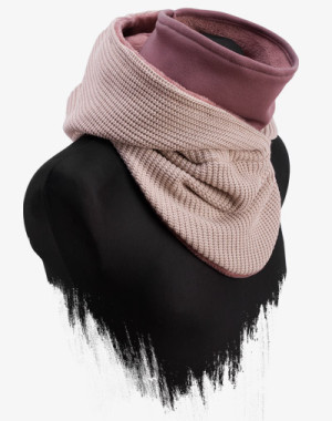 Knit Hooded Loop (Beige) - Kapuzenschal, Schal, Strick