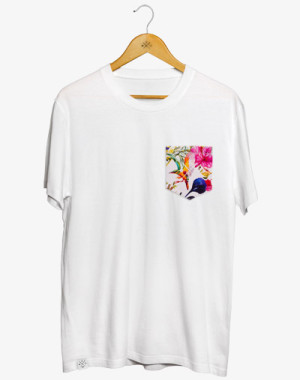 M13 Pocket T-Shirt (Battle of the Birds) - 100% Baumwolle, Fair Trade, OEKO-TEX Standard 100 zertifiziert
