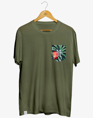 M13 Pocket T-Shirt (Corvo) - 100% Baumwolle, Fair Trade, OEKO-TEX Standard 100 zertifziert