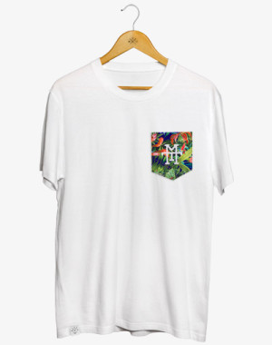 M13 Pocket T-Shirt (Flores) - 100% Baumwolle, Fair Trade, OEKO-TEX Standard 100 zertifiziert