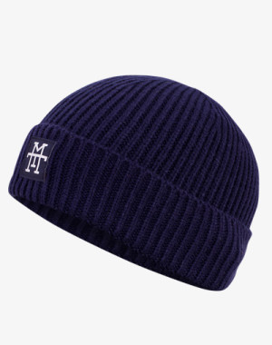 Heavy Knit Beanie - Mütze / Strickmütze (Navy) - Manufaktur13