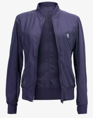 Women Bomberjacke - Übergangsjacke, Blouson, leichte Sommerjacke (Navy) - M13
