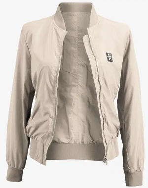 Women Bomberjacke - Übergangsjacke, Blouson, leichte Sommerjacke (Sand) - M13