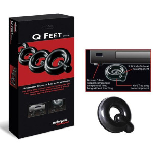 SORBOGEL Audioquest - Qfeet System - couleur Noir