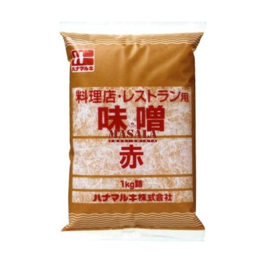 Ciemna Pasta Miso / Miso Czerwone (Red Miso Paste) | Miso Aka 1kg Okaasan Hanamaruki [Japonia]