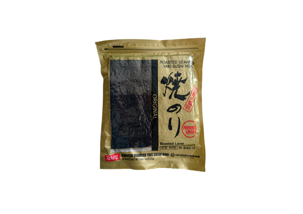 Glony Nori do Sushi Złote (Roasted Sushi Nori Seaweed Gold) 50 arkuszy [Idealne do Sushi]