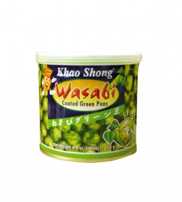 Groszek Wasabi (Roasted Wasabi Coated Green Peas) 140g Khao Shong