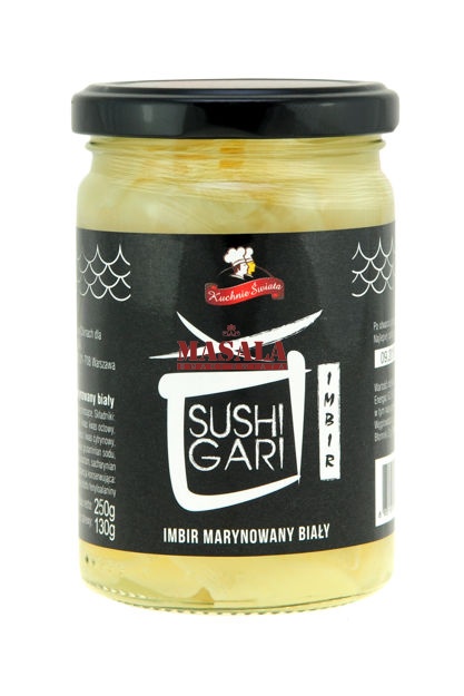 Imbir Biały Marynowany do Sushi Sushi Gari | Sushi Shoga Shiro 250g [Idealny do Sushi]