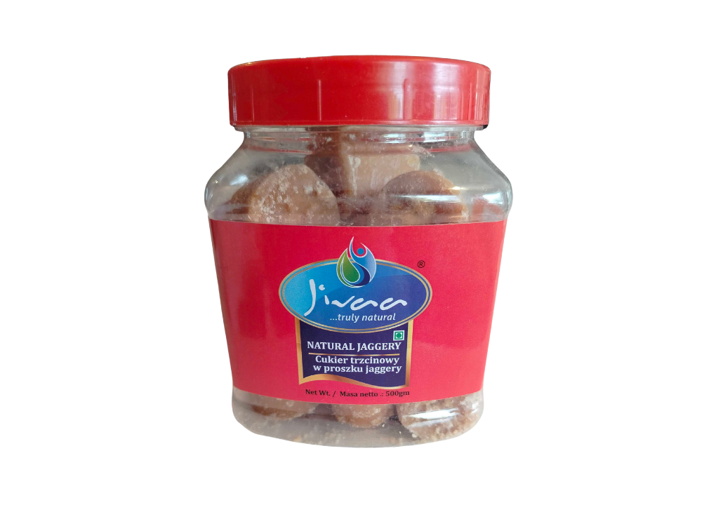 Jaggery Cukier Trzcinowy Jivaa 500g
