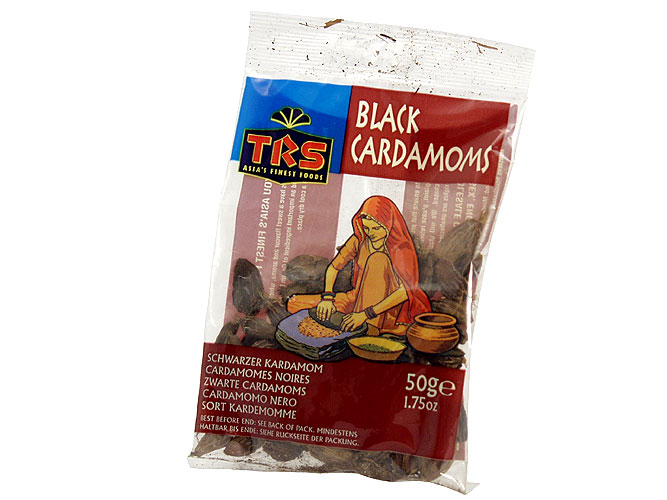 Kardamon Czarny (Large Black Cardamom) | Moti Elaichi 50g TRS