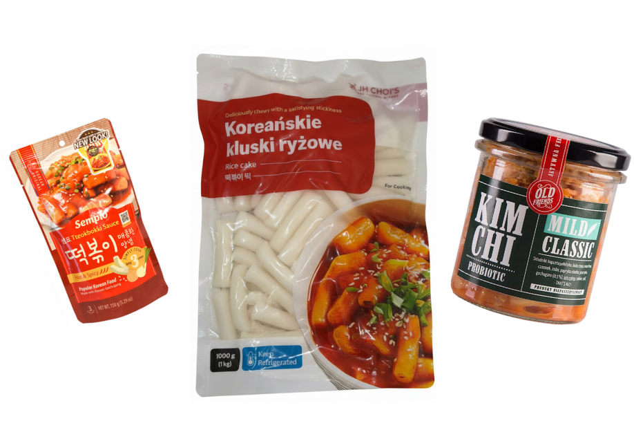 Koreański Street Food Box - Tteokbokki+Sos+Kimchi