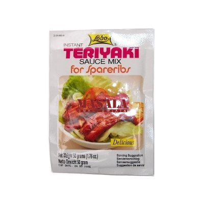 Marynata Teriyaki Do Żeberek (Instant Teriyaki Sauce Mix for Spareribs) Lobo 50g