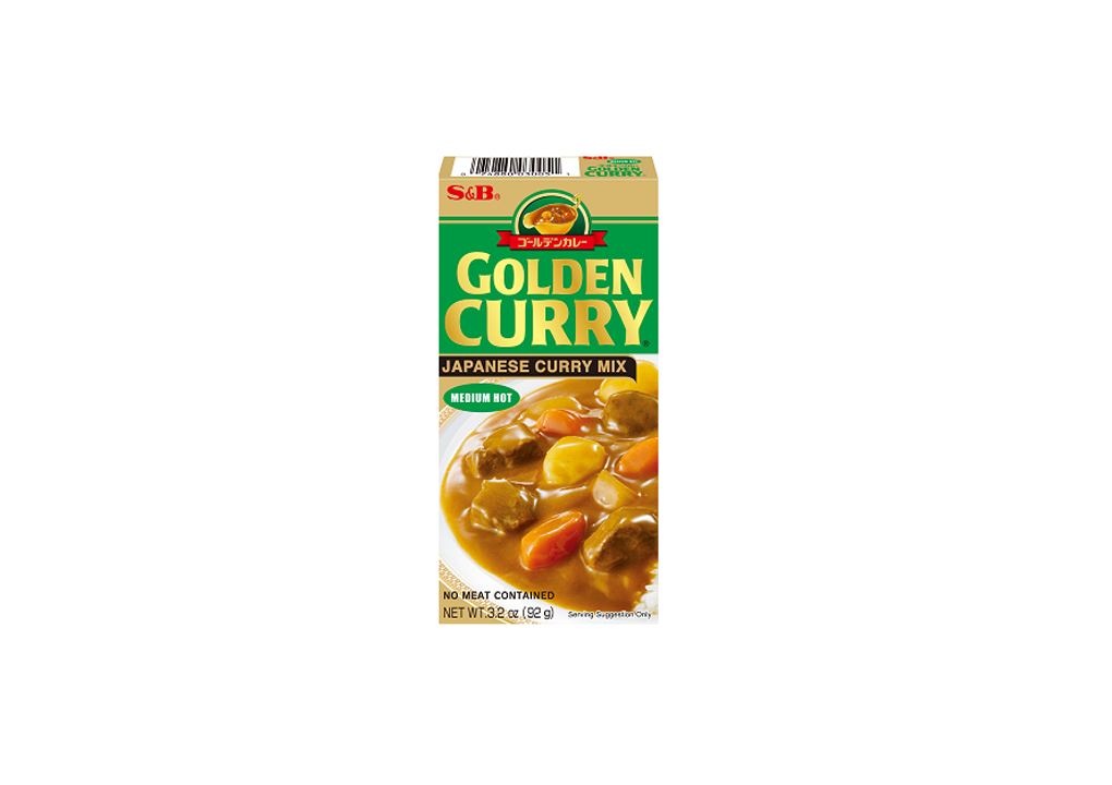 Mieszanka Przypraw w Kostce do Średnio-Ostrego Japońskiego Curry (Golden Curry Medium Hot) 100g S&B