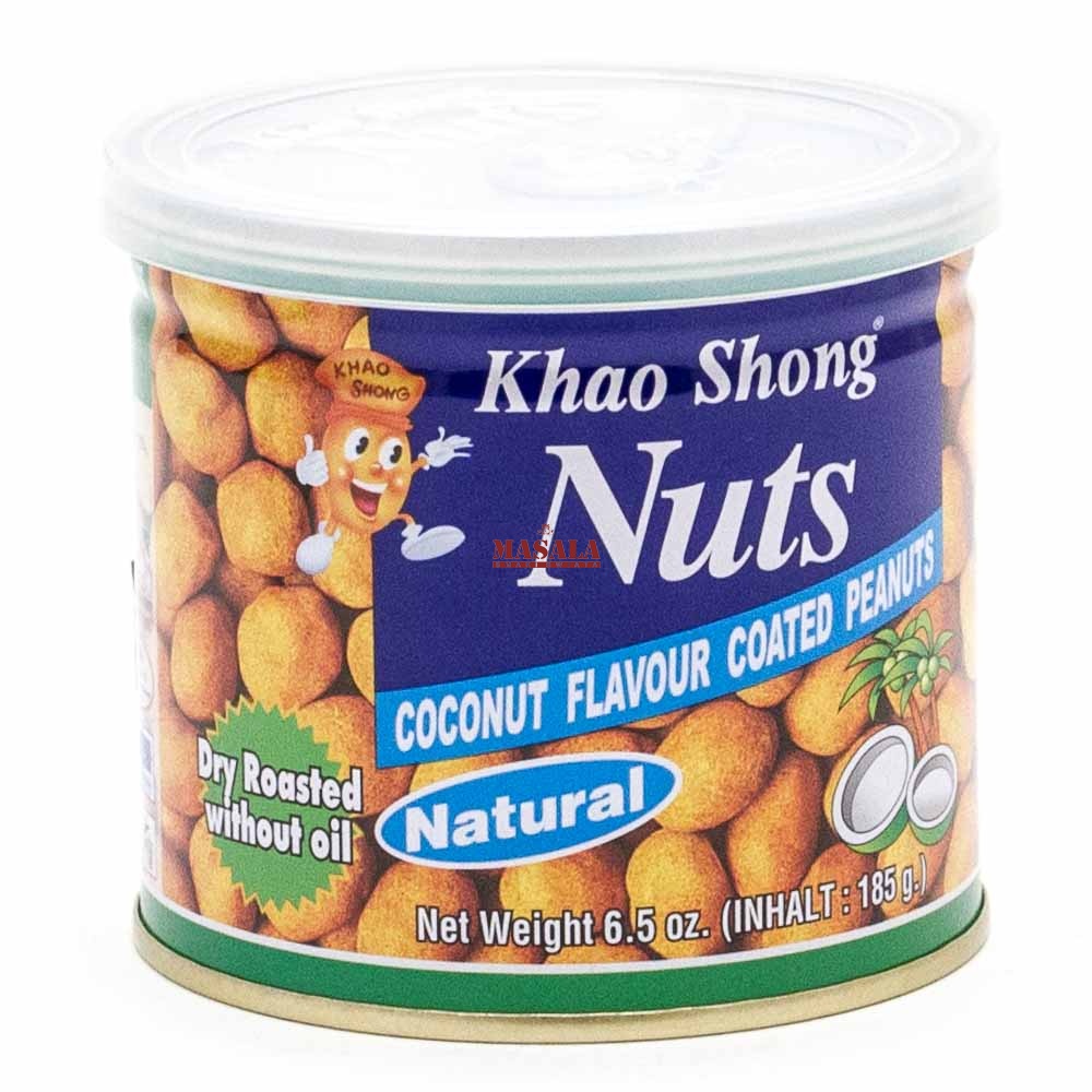 Orzeszki Ziemne w Mleczku Kokosowym (Crispy Coconut Coated Peanuts) 185g Khao Shong