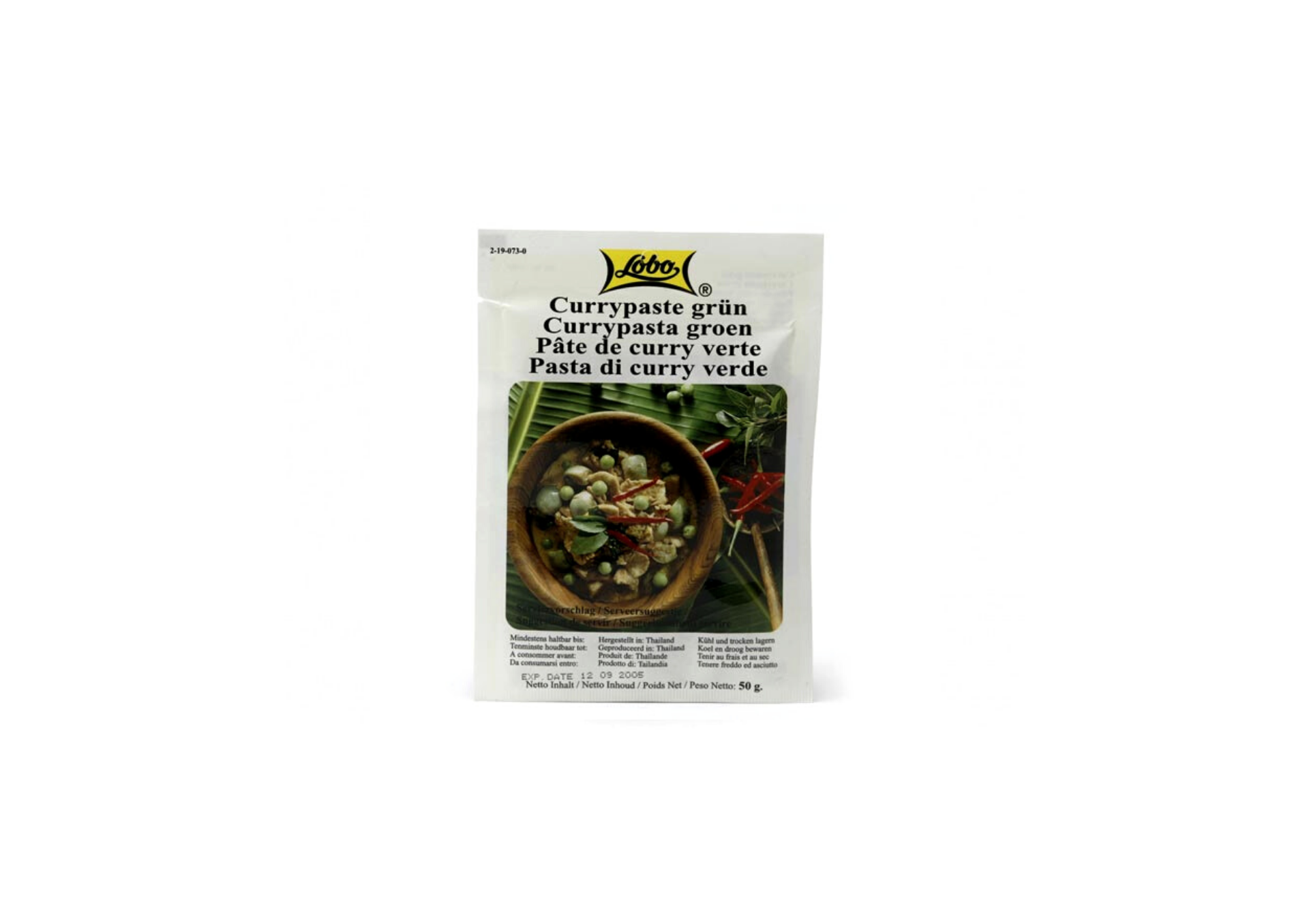 Pasta Curry Zielona 50g Lobo / Green Curry