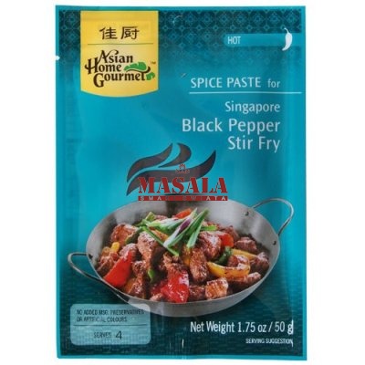 Pasta do Singapurskiego Stir Fry z Czarnym Pieprzem (Singapore Black Pepper Stir Fry) 50g AHG