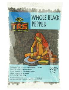 Pieprz Czarny Ziarnisty (Black Pepper Whole) 100g TRS