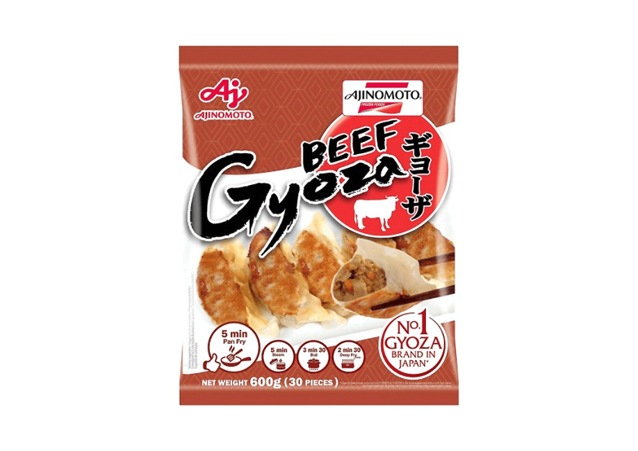 Pierogi Gyoza z Wołowiną i warzywami 600g / 30 szt. Ajinomoto [PRODUKT MROŻONY]