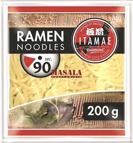 Ramen Makaron Świeży (Fresh Ramen Noodles) 200g Ita-San (Ita-Mae)