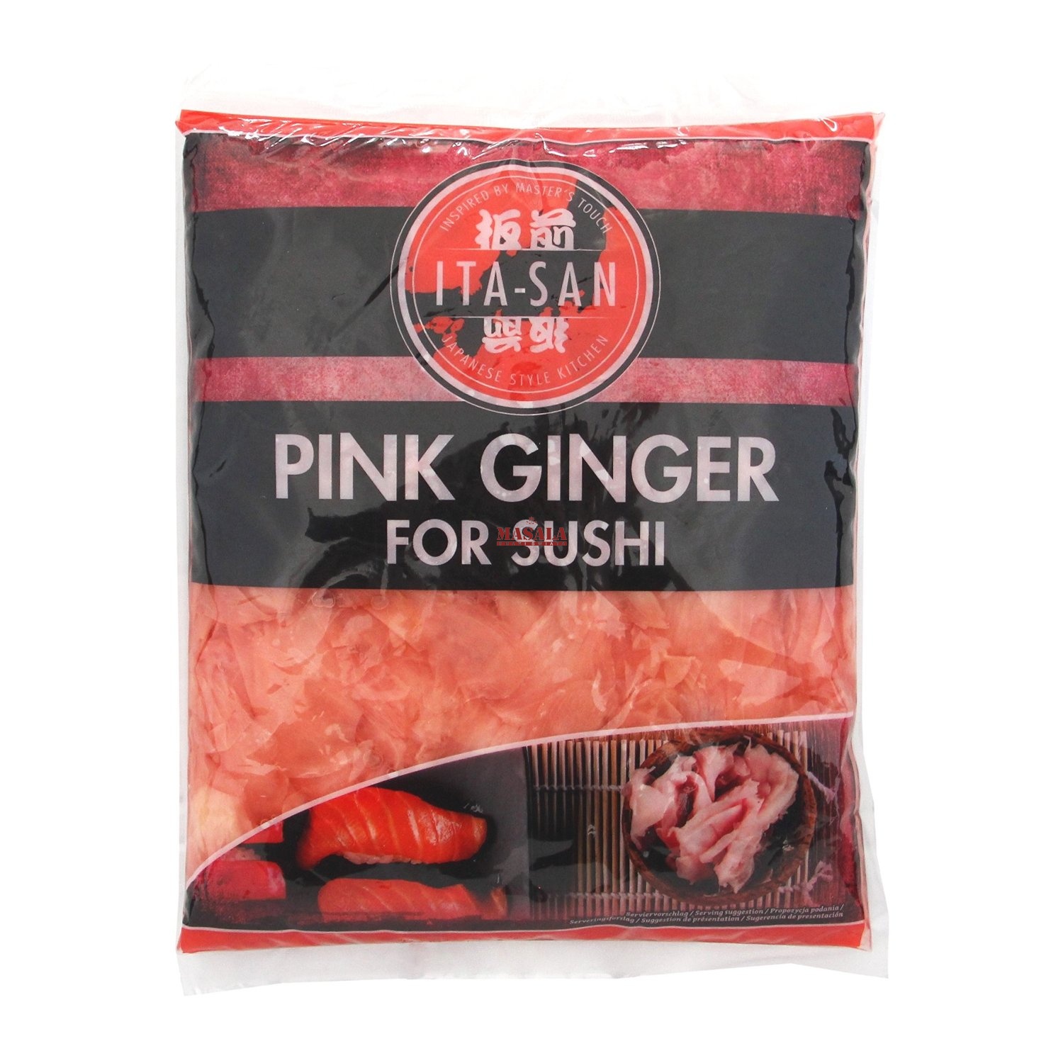 Imbir Różowy Marynowany do Sushi Amazu Shoga | Sushi Shoga Pinku 1kg [Idealny do Sushi]