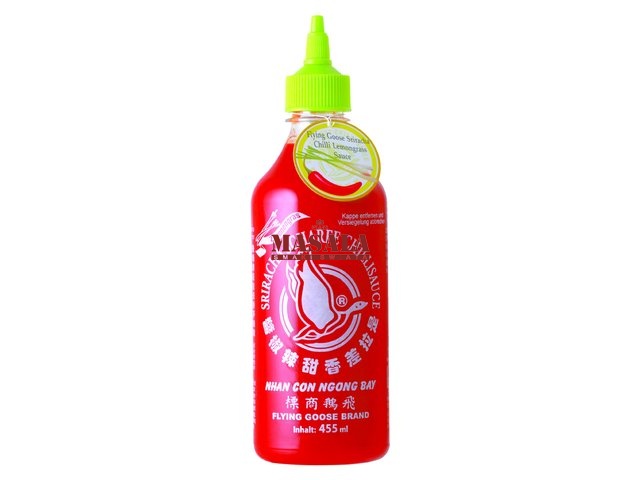 Sos Chili Sriracha z Trawą Cytrynową (Sriracha Chili Sauce With Lemon Grass) 455ml Flying Goose