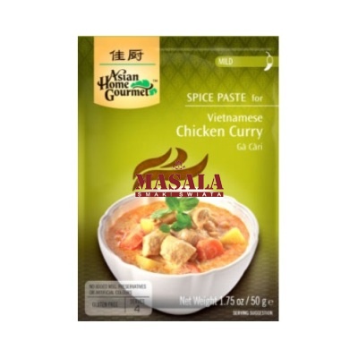 Wietnamska Pasta Curry Do Kurczaka (Spice Paste for Vietnamese Chicken Curry) | Ga Cari 50g AHGkrótki termin: 25.07.2026