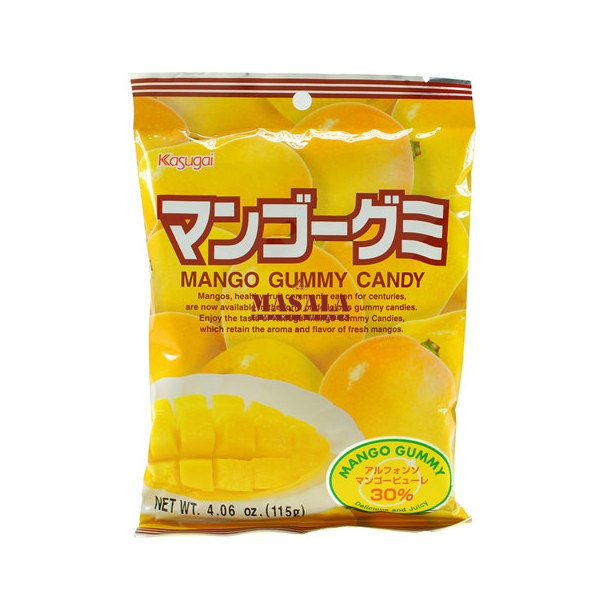 Żelki o Smaku Mango | Gummy Candy MANGO 102g Kasugai