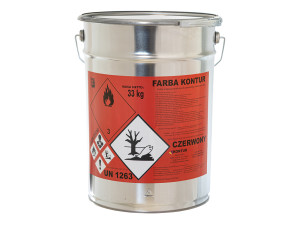 Farba drogowa czerwona - 33kg = 20l