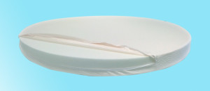 Dinaflex MATELAS RONDE DOUX MORFEO  190 DIAM&Egrave;TRE HAUTEUR 18,5 CM, DENSIT&Eacute; 30, D&Eacute;HOUSSABLE, HOUSSE EN ALOE VERA EASY CLEAN