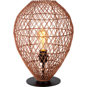 Lampea Lampe à poser salon en rotin Ø 40 cm Albi
