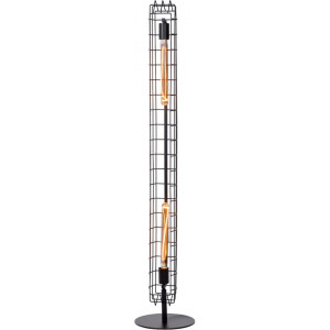 Lampea Lampadaire industriel 2xE27 noir Poppy
