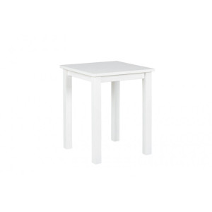 Deladeco Table d'appoint carrée contemporaine Gary Blanc ou gris