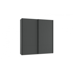 Deladeco Armoire adulte moderne graphite Aliciane Graphite