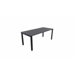 Leaderburo Bureau droit individuel Lexie Graphite, blanc, gris, hêtre, chêne moyen, acacia clair, acacia foncé, chêne veiné ou chêne grisé