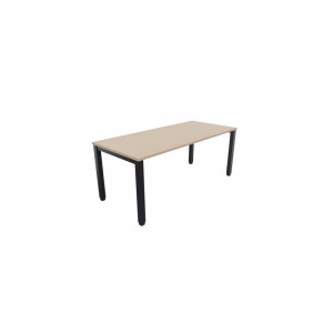 Leaderburo Bureau droit individuel Lexie Graphite, blanc, gris, hêtre, chêne moyen, acacia clair, acacia foncé, chêne veiné ou chêne grisé
