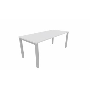 Leaderburo Bureau droit individuel Lexie Graphite, blanc, gris, hêtre, chêne moyen, acacia clair, acacia foncé, chêne veiné ou chêne grisé