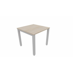 Leaderburo Bureau droit individuel Lexie Graphite, blanc, gris, hêtre, chêne moyen, acacia clair, acacia foncé, chêne veiné ou chêne grisé