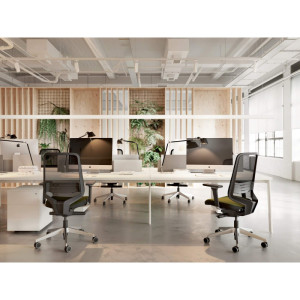 Matel5 Siège de bureau ergonomique noir Badajoz