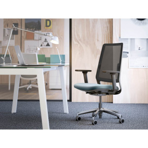 Matel5 Siège de bureau ergonomique Pontevedra Beige, orange, vert d'eau, bleu, gris, gris foncé ou noir