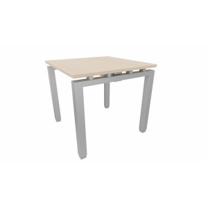 Leaderburo Bureau droit individuel Zelda Graphite, blanc, gris, hêtre, chêne moyen, acacia clair, acacia foncé, chêne veiné ou chêne grisé