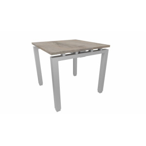 Leaderburo Bureau droit individuel Zelda Graphite, blanc, gris, hêtre, chêne moyen, acacia clair, acacia foncé, chêne veiné ou chêne grisé