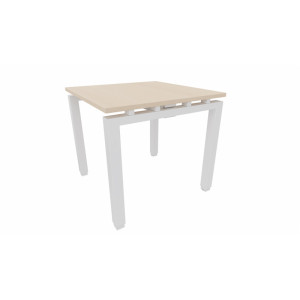 Leaderburo Bureau droit individuel Zelda Graphite, blanc, gris, hêtre, chêne moyen, acacia clair, acacia foncé, chêne veiné ou chêne grisé
